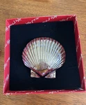 2010 M. Healy Bay Scallop Sea Shell Premium Nickel Silver 4" Door Knocker Nos. Fixed Price $59.95.