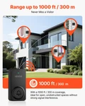 Vevor Wireless Doorbell, 1000FT Range, 48 Ringtones, IP54 Waterproof, Black. Fixed Price $23.99.