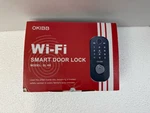 Wifi Smart Door Lock Okibb Model DL-08 New Open Box Black. Fixed Price $43.00.