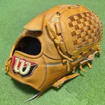 Wilson Baseball Glove Pitcher Rht Orange Rubber Woven Design Adult Used. Fixed Price $153.00.