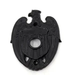 Nos Push Button Doorbell Shield W/ Eagle American Art Metal Works Sf Cal. Fixed Price $19.99.