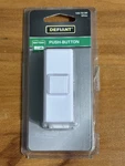 Defiant Wireless Battery Operated Doorbell Push Button White 18000225 Open Box. Fixed Price $7.75.