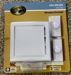 Hampton Bay Wireless Doorbell Battery Operated W/2 Ringers -1003 008 624 White. Fixed Price $27.99.