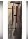 Carson Home Accents 21" Rose Gold Metal Sonnet Wind Chime Faith Cross Hanging. Fixed Price $22.00.