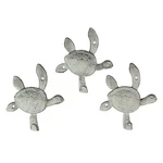 6 Inch Cast Iron Antique White Sea Turtle Wall Hook Home D Cor Set Of 3. Fixed Price $39.95.