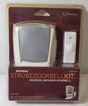 New Iq America WD6010 Hearing Impaired Visual Strobe Light Portable Doorbell Kit. Fixed Price $28.99.