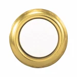 Heath Zenith SL-765-00 Polished Brass Metal Wired Pushbutton Doorbell 0.78 In.. Fixed Price $7.93.