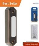 Wired Push Button Metal Oil Rubbed Bronze Modern Surface Mount Lighted Doorbell. Fixed Price $25.99.