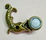 Atlas Del Mare Doorbell Button Beach House Burnished Brass Fish. Fixed Price $19.95.