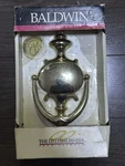 New Baldwin Premium Door Knocker Gold Toned Solid Brass Nib Imperial 90116-003. Fixed Price $32.54.