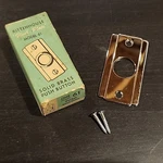 New Old Stock Rittenhouse Chrome Vintage Flush Plate Push Button Doorbell. Fixed Price $34.99.