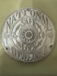 Antique National Safe Co Door Plaque Ornate Cast Metal Emblem Vintage Bank. Fixed Price $109.66.