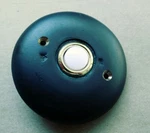 Its About Chime! Decorative Lighted Doorbell Push Button Distressed Black. Fixed Price $19.95.