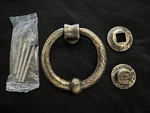 Signature Hardware Antique Bronze Door Knocker 4 1/2" Round Living. Fixed Price $17.99.