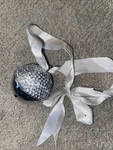 Seasons Of Cannon Falls Blingle Bell Silver Rhinestone Christmas Ornament 2". Fixed Price $13.00.