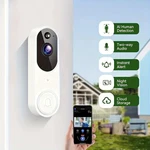 Sovmiku 2K Smart Video Doorbell With Chime Human Detect Two Way Talk 2.4G Wifi. Fixed Price $39.99.