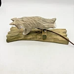 Wood Door Knocker Fox Carving Hand Made Functional Art. Fixed Price $36.71.