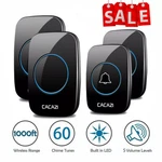 Cacazi Wireless Doorbell Waterproof 300M Remote Us Plug Smart Ringer. Fixed Price $12.13.