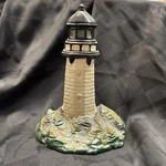 Vtg Large Cast Iron Lighthouse Door Stop Nautical Beach Cape Cod Sea Moby Dick. Fixed Price $49.95.