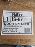 Nutone IS-67 Woodgrain Intercom Door Speaker Lighted Pushbutton IS67 Chime. Fixed Price $99.99.
