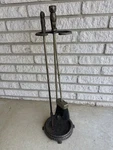 Early 20TH Century Cast Iron "owl" Fire Tool Set By Hart Foundry (missing). Fixed Price $199.95.