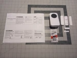 Bistee Wireless Door Chime Alarm Led Display 600' Pick Sound Volume + 3 Sensors. Fixed Price $9.99.