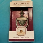 Colonial Door Baldwin 0102 Knocker Polished Brass New Box. Fixed Price $28.96.