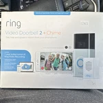Ring Video Doorbell 2 + Chime Silver/black Wi-fi Motion Detection Wireless. Fixed Price $45.00.