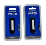 (2) Heath Doorbell SL-900 Wired Chime Push Button Black W/ White Center Bar. Fixed Price $10.00.