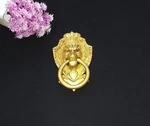 Crowned Lion King Door Knocker Brass Jungle Beast Bedroom Bell Decor DM503. Fixed Price $131.75.
