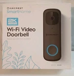 Amcrest 4MP Video Doorbell Wi-ficamera Pro Black (AD410). Fixed Price $127.99.