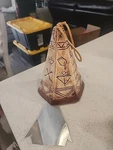 Native American Teepee Hanging Wind Chime Porcelain Sculpture Artifact Design. Fixed Price $39.99.