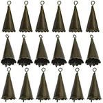 Pinenjoy 18PCS Vintage Witch Bells With Floral Border Small Bronze. Fixed Price $14.99.