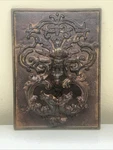 Antique Ornate Large Double Dragon Iron Door Knocker 9X6. Fixed Price $50.00.
