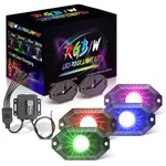 For Jeep Atv Utv 4 Pod Rgb Led Rock Lights Kit Bluetooth App Control Neon. Fixed Price $42.99.