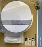 Hampton Bay Wireless Circle Plug In Door Bell Kit White With Gray Fabric. Fixed Price $29.90.