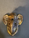Antique Great Patina Brass Elephant Head Door Knocker / Hardware Screws. Fixed Price $25.00.