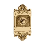 Vintage Solid Brass Push Button Ornate Victorian Style. Fixed Price $30.00.