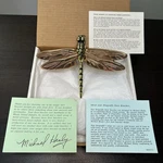 Michael Healy Dragonfly Door Knocker Solid Brass Bronze Signed W/ Box. Fixed Price $179.99.