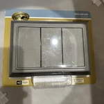 Hampton Bay Wired Doorbell Chime, Brushed Nickel Finish - New Box. Fixed Price $19.99.