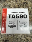 Tork TA590 120VAC 10 Volt 5VA Transformer. Fixed Price $8.00.