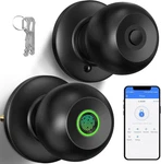 52HZ Fingerprint Knob With Lock, Smart For Bedroom Door, Biometric. Fixed Price $59.56.