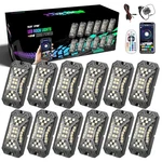 Sunpie Rgbw Rock Light 12 Pods Full Bean Angle For Trucks Suv Atv Utv Trailer. Fixed Price $85.49.