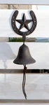 Cast Iron Rustic Vintage Western Star Horseshoe Door Wall Dinner Yard Bell Decor. Fixed Price $31.99.