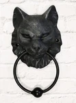 Ebros Faux Stone Mystical Cheshire Cat Gargoyle Door Knocker 7.25" Tall. Fixed Price $31.99.