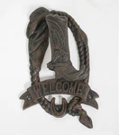 Welcome Western Boot Cast Iron Door Knocker Home/cabin Decor. Fixed Price $10.99.