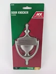Solid Brass 7" Door Knocker Aldaba Satin Nickel Finish X 3-1/2". Fixed Price $16.04.
