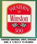 Western Winston 500 - Vintage Original Vinyl Decal Sticker Nascar Racing. Fixed Price $5.81.
