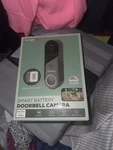 Merkury 2K Battery/wired Doorbell Camera Black W/ Wireless Chime, Weatherproof. Fixed Price $34.99.