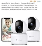 2K Home Security Cameras, Galayou 2.4GHZ Wifi For Pack. Fixed Price $49.99.